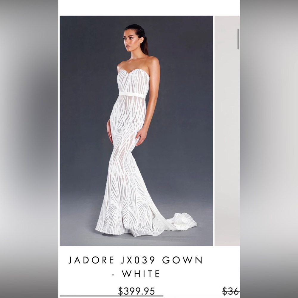 Beaded white dress